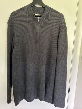 PACT Organic 100% Cotton 1/4 zip Sweater XL